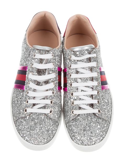 gucci gliter shoes|gucci glitter web sneakers.